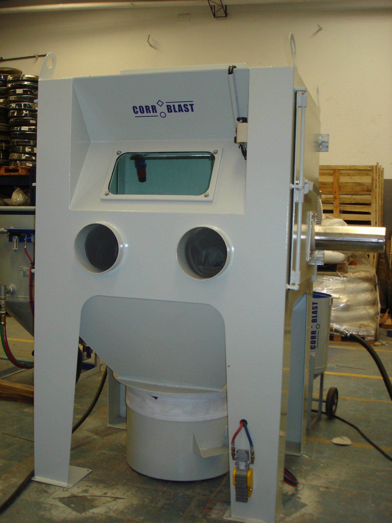 Cabina de Glass Peening